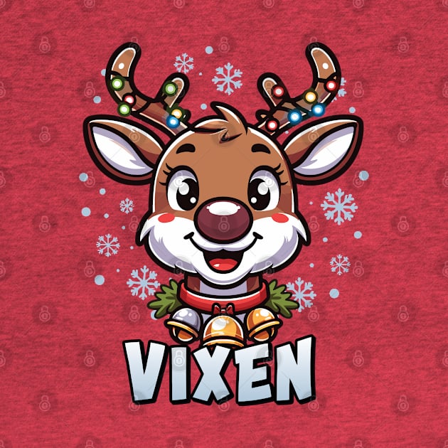 Santa’s Reindeer Vixen Xmas Group Costume by Graphic Duster